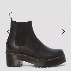 DR MARTENS ROMETTY WYOMING LEATHER PLATFORM CHELSEA BOOTS SIZE 8